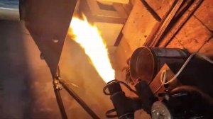 Печь на отработке, горелка бабингтона, отопление гаража.