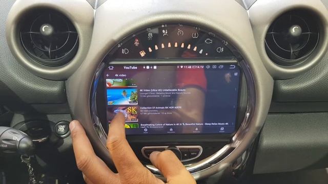 Mini cooper Android Multimedya Dvd tv bluetooth youtube internet playstore carplay kamera смотреть онлайн