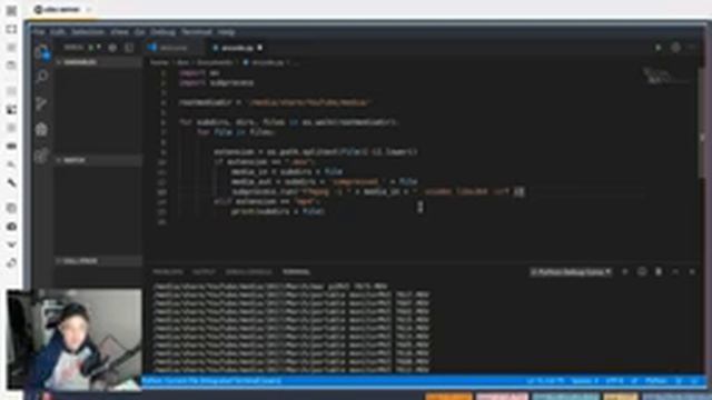 Code with me | FFMPEG compressing video | python смотреть онлайн