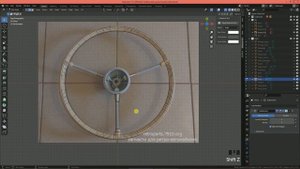 Blender 3d Моделирование автомобиля Победа М20 #28. Руль (часть 1)