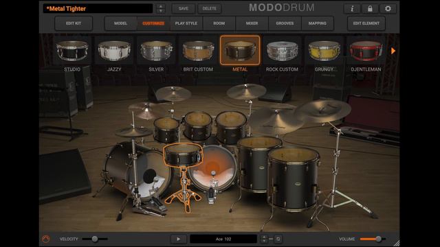 MODO DRUM 1.5 Metal drum kit - get realistic, natural and customizable drum tracks