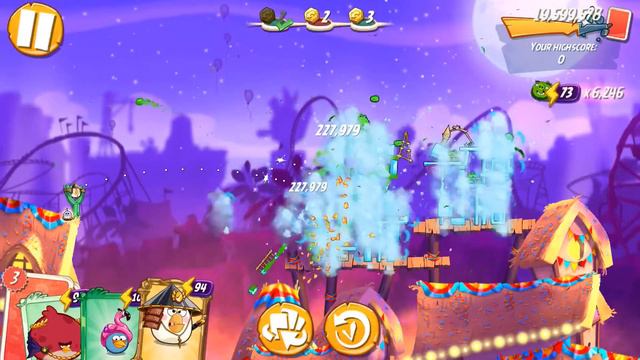 🐤Angry birds 2 MIGHTY EAGLE BOOT CAMP (MEBC) with extra bird leonard today 18/07/20 смотреть онлайн