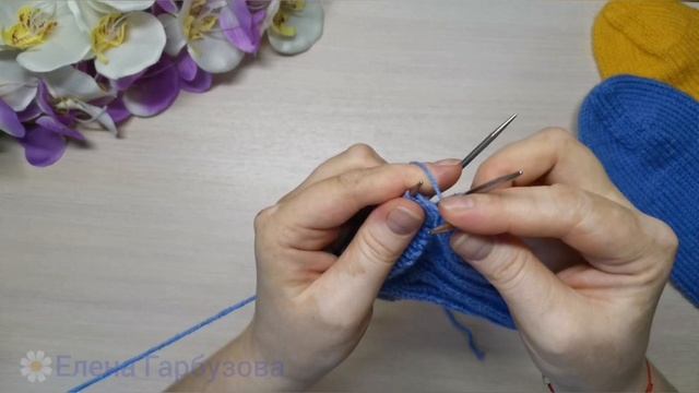 Урок №11?Пятка "Бумеранг" спицами