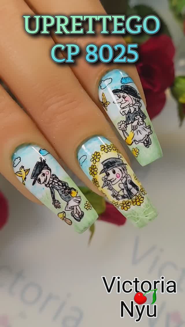 #чебурашка #nails #naildesigns #stamping #stampingnailart #uprettego #пластиныдлястемпинга #nailart