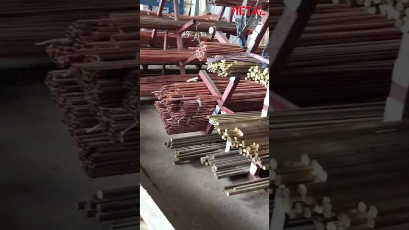 Трубы медные, шестигранники латунные