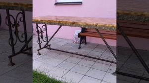 Уличный стол своими руками