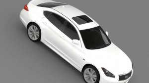 3D Model of Infiniti M30d Y51 2013 Review