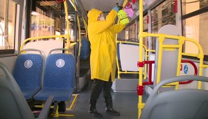 В Сочи усилили санитарную обработку общественного транспорта