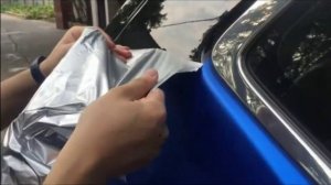 Removing a full satin chrome car vinyl wrap by IRISTEK after 1 Year!