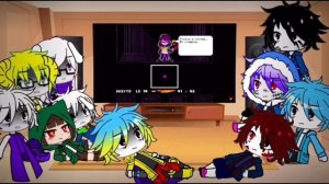 SS! + Sanses react to Facing Demons Mercy end / РЕАКЦИЯ СШ! + Сансы на Facing Demons конец Пощада