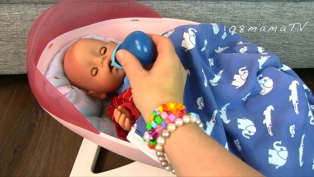 Мокрая Пижама и Кроватка Беби Бон  Как Мама Играла в Куклы Пупсики Мультик для детей 108мама тиви