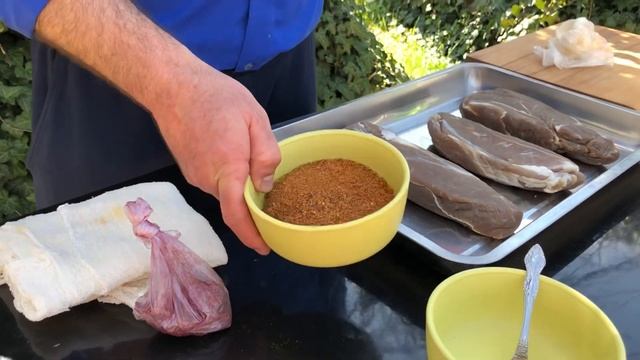 Бастурма из говядины. Вяленое мясо #бастурма смотреть онлайн