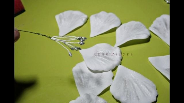 Заколка с цветами из фоамирана. Мастер класс / Foam Flower Tutorial