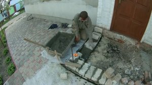 Верандо-терраса #2. Кладка цоколя. Засыпка песком.