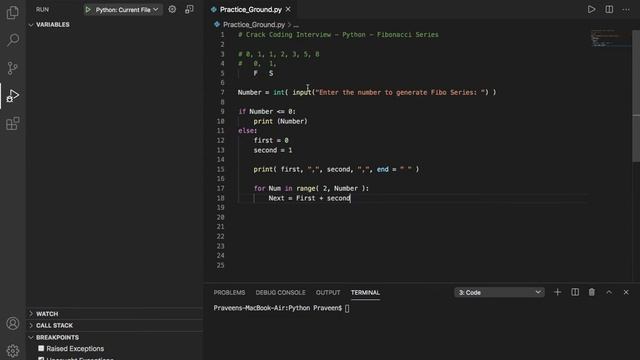 Crack Coding Interview - Python - Fibonacci sequence