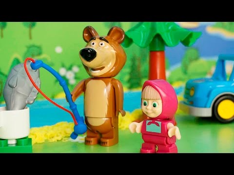 Видео для детей с игрушками - Рыбалка! Мультики на русском смотреть онлайн. Маша и Медведь