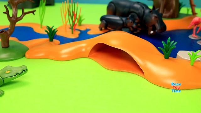 Playmobil Safari Watering Hole Build and Play Set - Fun Animals Toys For Kids смотреть онлайн