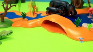 Playmobil Safari Watering Hole Build and Play Set - Fun Animals Toys For Kids