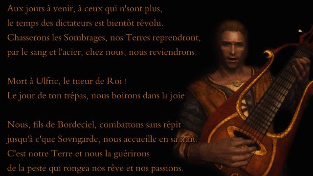 SKYRIM Musique barde FR - "L'âge de la violence" de Talsgar le Vagabond (avec paroles) смотреть онлайн