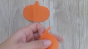 Хэллоуин. Тыква из цветной бумаги. Гирлянда.