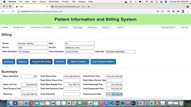 Patient Bill History - Patient Information and Billing System - JAVA/JEE #ezetsoftware #pibs смотреть онлайн