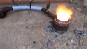 Горелка на отработке ВО