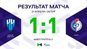 МФЛ. Нижний Новгород - Факел. 24-й тур. Группа II. Обзор