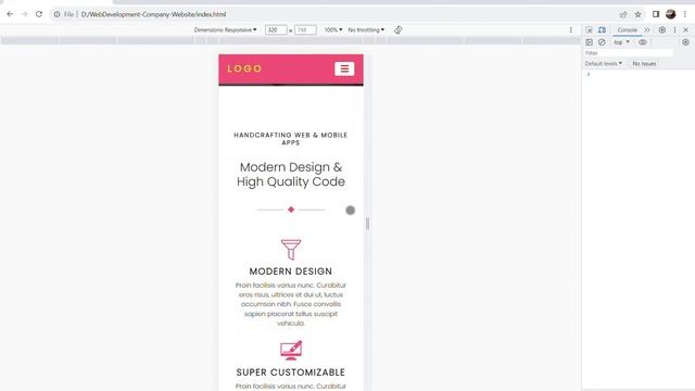 "Responsive Web Design : Building Sites for All Devices"(HTML,CSS,JS)