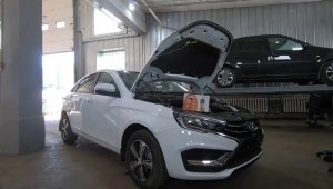 Установка сигнализации с автозапуском StarLine А93 на Lada Vesta NG 2024