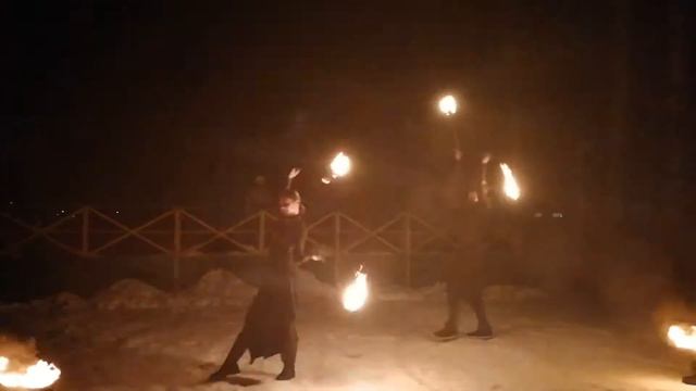 Фаер шоу в санатории Городец!