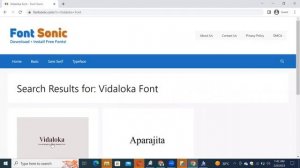 How to Download and Install Vidaloka Font Free Download in Adobe Photoshop