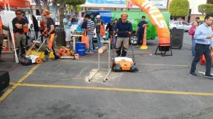 Подметальные устройства STIHL KG 770, KG 550. Пример работы в "поле"