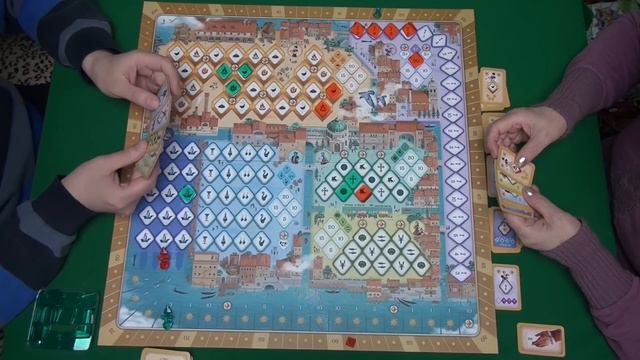 Венецианская мозаика I Играем в настольную игру. Mille Fiori board game. смотреть онлайн