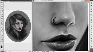 Рисуем портрет - [Digital Speed Painting] - Photoshop
