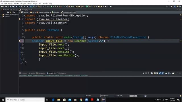 File input/output Basic tutorial in Java - Get an input from a file using java.io.FileReader
