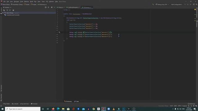 How to use Dictionary In C# - Unity Basic C# Programming #19