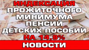 Индексация ПМ пенсий и пособий на 14.8% в 2025 году Новости