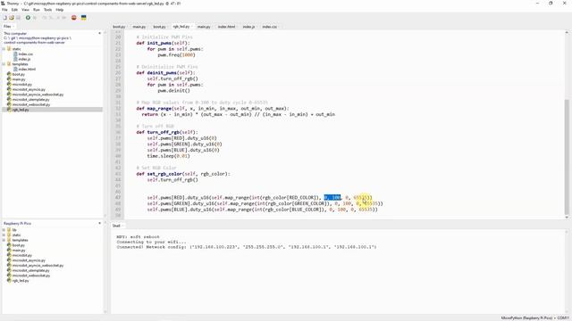 Raspberry Pi Pico W - Web Server to control components