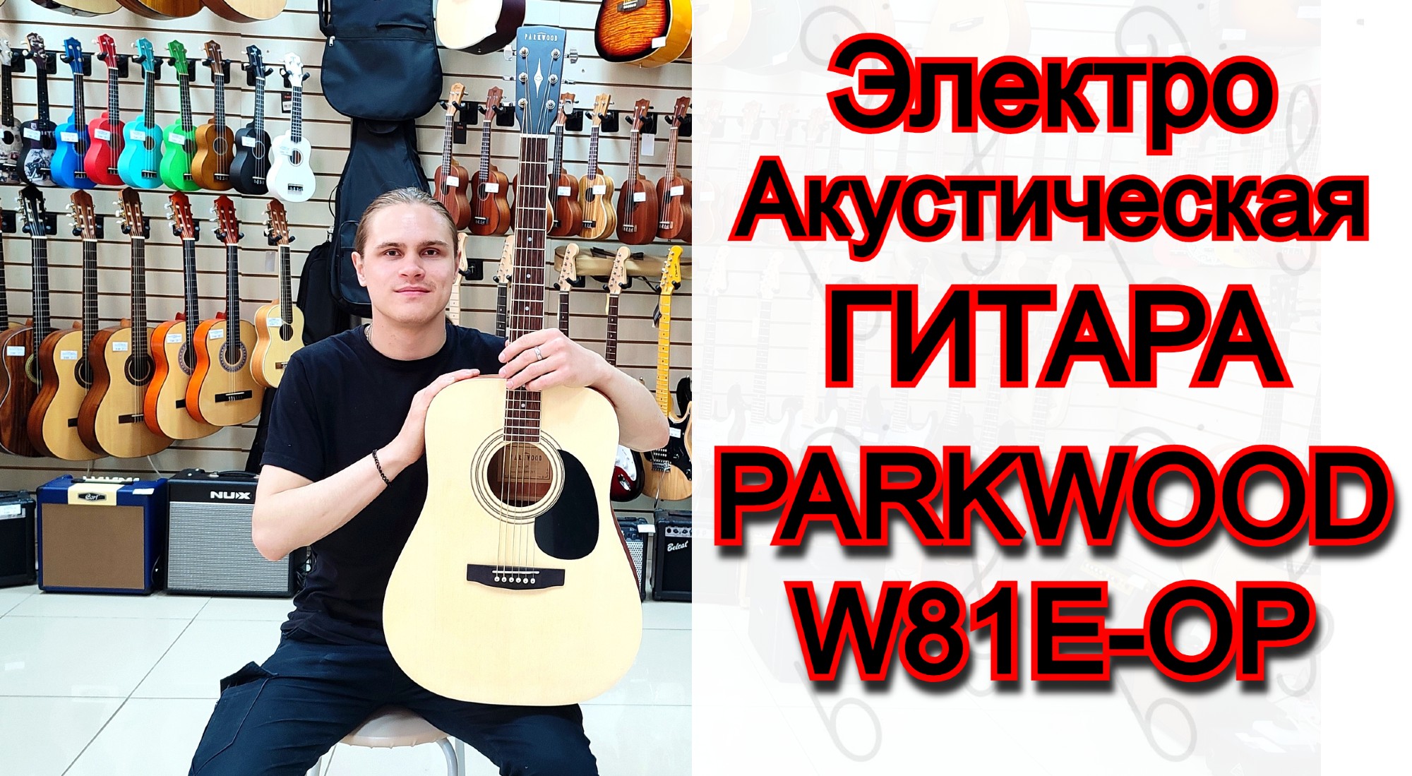 Электроакустическая гитара Parkwood W81E-OP с чехлом | мини обзор от MAJOR MUSIC