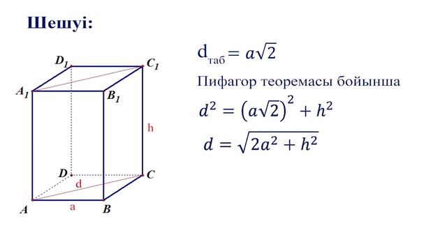 I тоқсан, геометрия, 11 сынып, ЖМБ, 3 сабақ смотреть онлайн