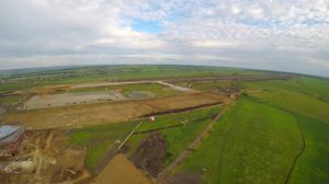 Реконструкция аэропорта Саранска (Аэросъемка с квадрокоптера в Саранске / Мордовии)