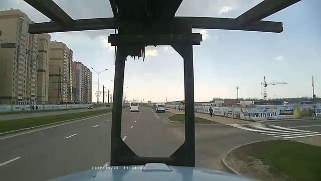 Ставрополь, Российский проспект, вид из кабины грузовика смотреть онлайн