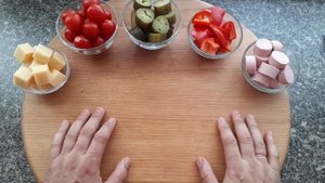 Шашлык из Куриной грудки, с Сырной начинкой!