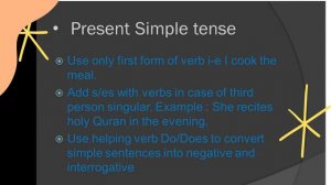 TENSES| PRESENT SIMPLE|PRESENT INDEFINITE| EXPLANATION