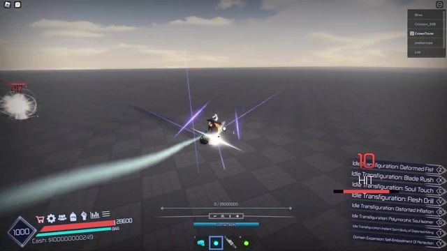 Roblox Jujutsu Infinite Idle Transfiguration Showcase смотреть онлайн