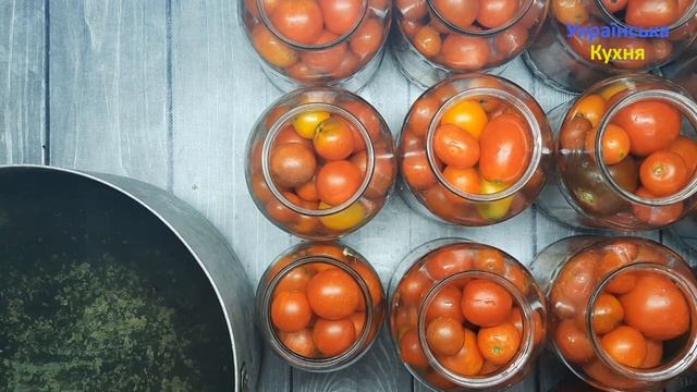 Солодкі МАРИНОВАНІ ПОМІДОРИ на ЗИМУ/Помідори консервовані за улюбленим рецептом)