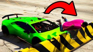 GTA 5 - КАК ДАЛЕКО МОЖНО ВЫЛЕТЕТЬ ИЗ МАШИНЫ ПРИ УДАРЕ?! ЧТО БУДЕТ?