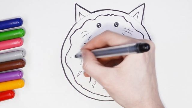 Как рисовать котёнка. Рисуем кота пончик, простое рисование смотреть онлайн