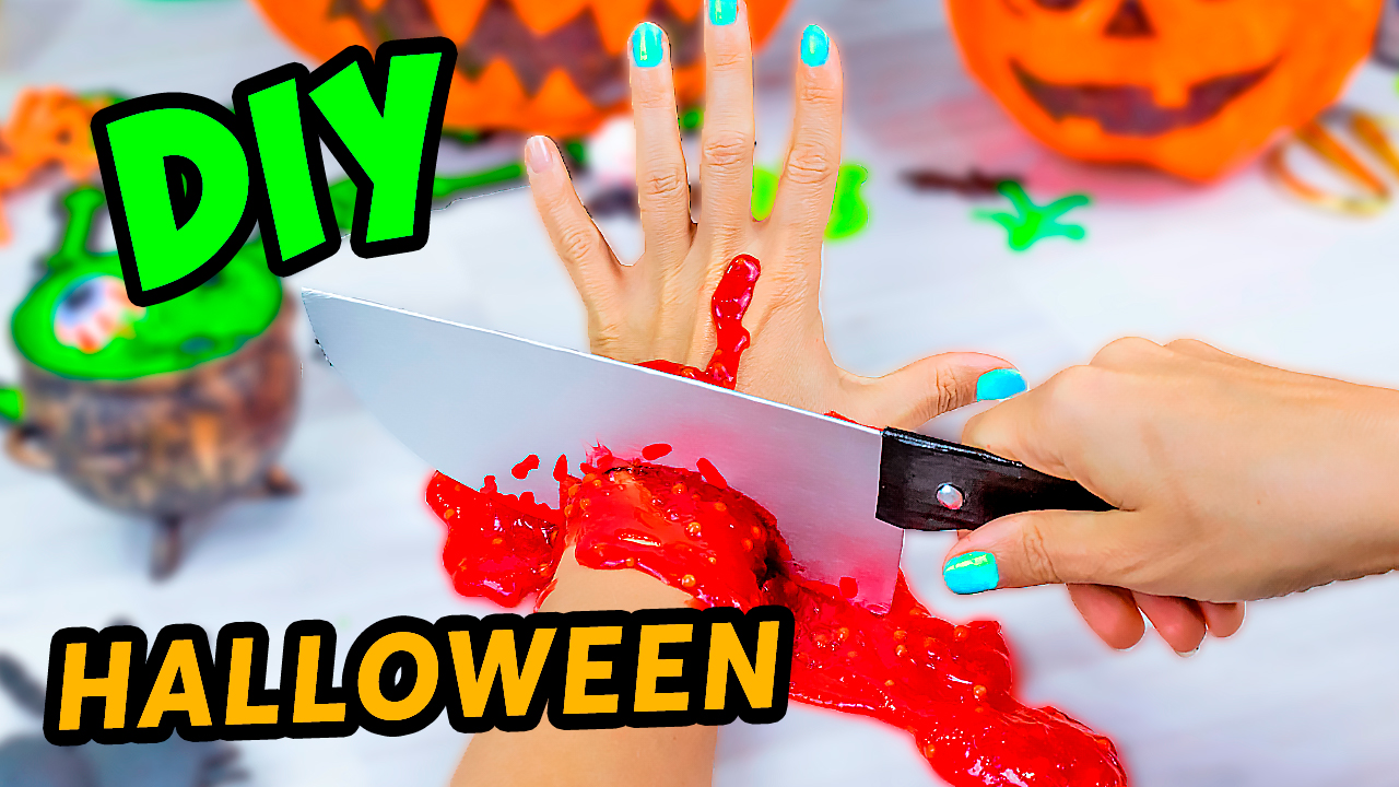 5 DIY Поделки на Хэллоуин своими руками 2021 Halloween необычные слаймы для Хэллоуина