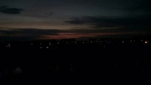 восход солнца/рассвет над городом